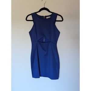 L'atiste Sleeveless Blue Cutout Dress Size M
